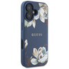 GUESS ETUI POKROWIEC TPU DO IPHONE 16 DO MAGSAFE GRANULOWANY WZÓR KWIATOWY