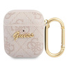 GUESS ETUI DO SŁUCHAWEK AIRPODS 1 2 4G SCRIPT METAL COLLECTION OCHRONNE