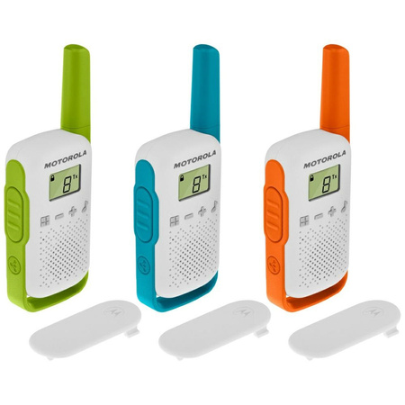 Zestaw Walkie Talkie Motorola T42 3szt wielokolorowe