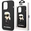 Etui Karl Lagerfeld Silicone Ikonik Metal Pin na iPhone 15 Pro Max - czarne