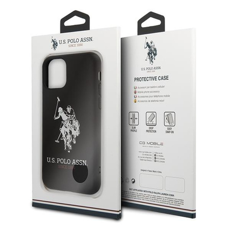 Etui U.S. Polo Assn. Silicone Collection na iPhone 11 Pro Max - czarne Silicone Collection