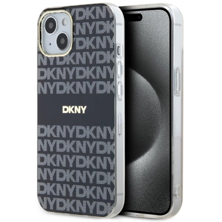 DKNY ETUI HARDCASE DO IPHONE 15 14 13 DO MAGSAFE IML MONO STRIPE CZARNE