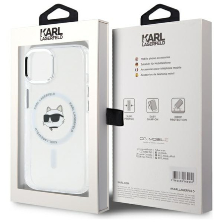 KARL LAGERFELD KLHMP15MHLSCHH HARDCASE METAL DO IPHONE 15 PLUS 6.7