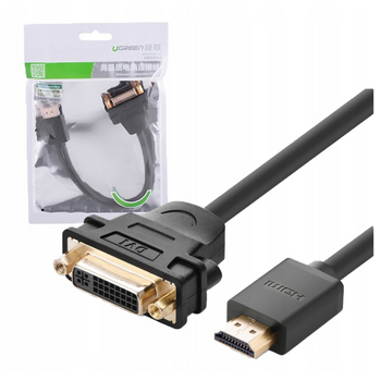 UGREEN KABEL DVI 24+1 PIN HDMI FHD 60HZ DO PC MONITORÓW TELEWIZORÓW 1,5M
