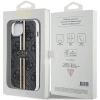Etui Guess IML 4G Gold Stripe na iPhone 15 Plus / 14 Plus - czarne