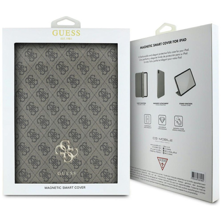 Guess GUFC13PM24PS4SGW iPad Pro 13 2024 brązowy/brown Magnetic 4G Big Logo