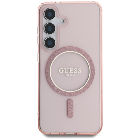 GUESS ETUI CIRCLE CLASSIC LOGO DO SAMSUNG GALAXY S25 DO MAGSAFE Z LOGO