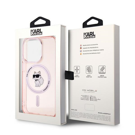KARL LAGERFELD ETUI HARDCASE DO IPHONE 14 PRO MAX Z MAGNETYCZNYM STANDEM