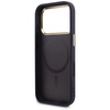Etui Guess Peony Hot Stamp MagSafe do iPhone 17 Pro Max niebieski