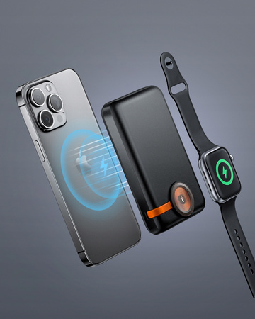 INNOSTYLE POWERDUO 2W1 SZYBKI POWERBANK INDUKCYJNY DO MAGSAFE WATCH 10000MAH CZARNY