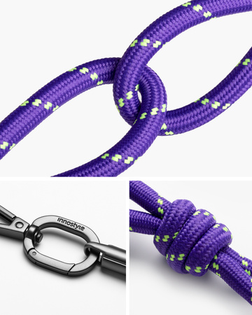 INNOSTYLE SMYCZ DO TELEFONU NA SZYJE WKŁADKA CROSSBODY MOCNA FIOLETOWA 8MM