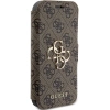 Etui Guess 4G Metal Logo na iPhone 15 Pro - brązowe