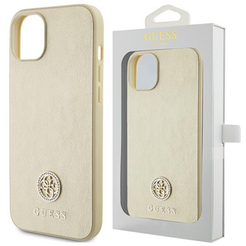 Guess GUHCP15MPS4DGPD iPhone 15 Plus 6.7" złoty/gold hardcase Strass Metal Logo