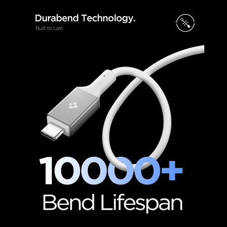 SPIGEN EB24012CC ESSENTIAL TYPE-C CABLE 240W 120CM WHITE
