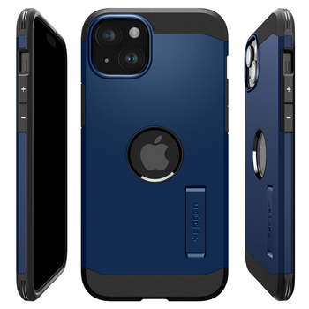 Spigen Tough Armor MagSafe, navy blue - iPhone 15 Plus