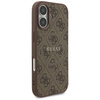 Etui Guess 4G Ring Classic Logo MagSafe do iPhone 17 brązowy