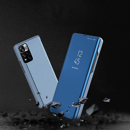 Clear View Case futerał etui z klapką Huawei nova 8i czarny