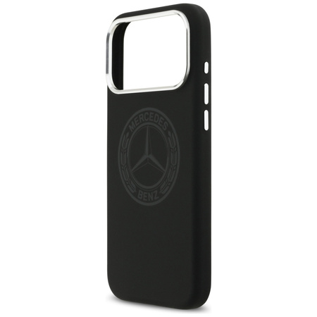 Etui Mercedes Silicone Vintage Logo      MagSafe do iPhone 17 Pro Max czarny