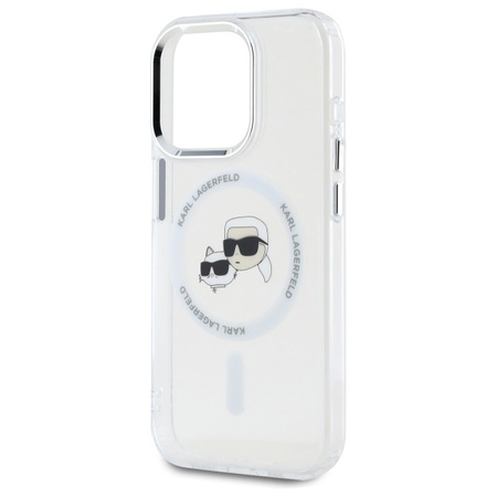 KARL LAGERFELD ETUI HARDCASE DO IPHONE 15 PRO 6.1 DO MAGSAFE Z METALOWYM