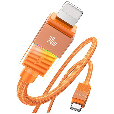 Kabel USAMS SJ776 PD 30W USB-C/Lightning 1.2m tarnish