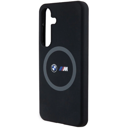 Etui BMW M Silicone Printed Ring MagSafe na Samsung Galaxy S24 - czarne