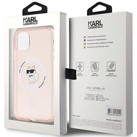 KARL LAGERFELD POKROWIEC HARDCASE DO IPHONE 11 6.1 Xr CHOUPETTE DO MAGSAFE
