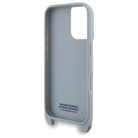BMW BMHCP16S23PSCCG iPhone 16 6.1       szary/grey hardcase M Edition Carbon Stripe & Strap
