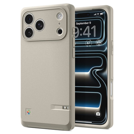 Spigen Classic LS MagSafe, stone - iPhone 17 Pro Max