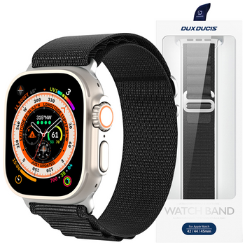 Sportowy pasek ze sprzączką do Apple Watch Ultra 8 / 7 / 6 / SE / 5 / 4 / 3 / 2 / 1 (42, 44, 45, 49 mm) Dux Ducis Strap GS Version - czarny