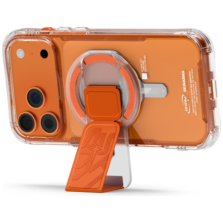 Uchwyt magnetyczny Skinarma Arch XE Phaze Smart Grip-Stand pomarańczowy