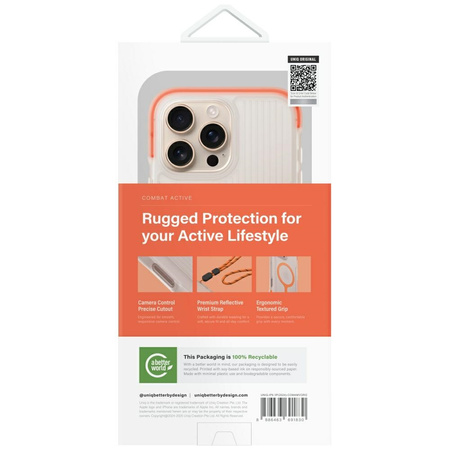 UNIQ CASE COMBAT ACTIVE MAGCLICK ŁADOWANIE BEZPRZEWODOWE DO IPHONE 16 PRO
