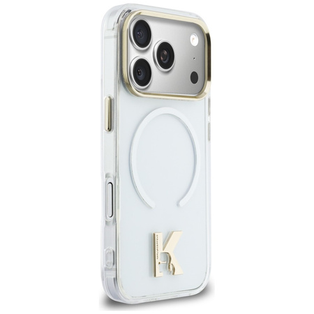 Etui Karl Lagerfeld IML K Head Logo MagSafe do iPhone 17 Pro Max przezroczysty