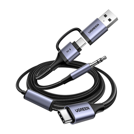 UGREEN KARTA DŹWIĘKOWA CM772 USB-C DO 3.5MM + USB-C/A DO TELEFONÓW