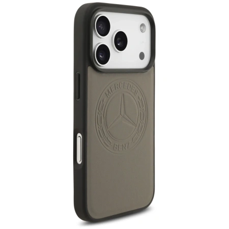 MERCEDES ETUI LEATHER VINTAGE LOGO MAGSAFE DO IPHONE 17 PRO LUKSUSOWE