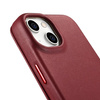 iCarer CE Premium Leather Folio Case skórzane etui iPhone 14 Plus z klapką magnetyczne MagSafe czerwony (WMI14220715-RD)