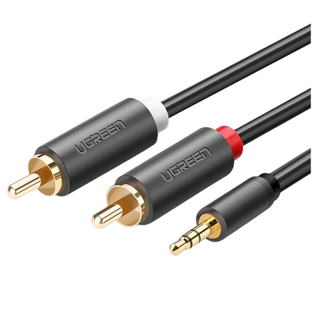 UGREEN KABEL 2X RCA CINCH JACK 3,5MM 3M DO GŁOŚNIKÓW BEZPRZEWODOWYCH AUDIO