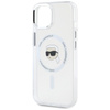 KARL LAGERFELD ETUI MAGNETYCZNE DO IPHONE 15 PLUS METALOWE Z LOGO KARL HEAD