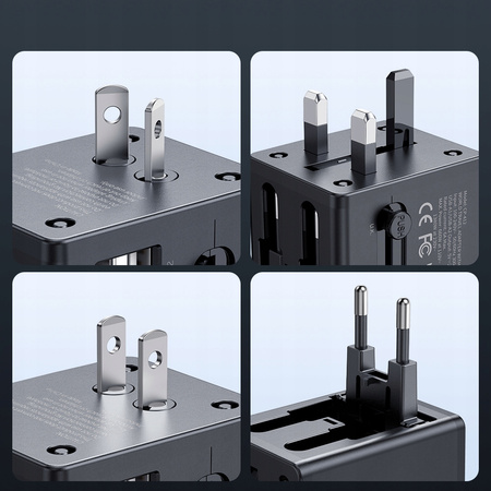 MCDODO ŁADOWARKA USB ADAPTER PRZEJŚCIÓWKA ANGIELSKA WTYCZKA USA UK EU US