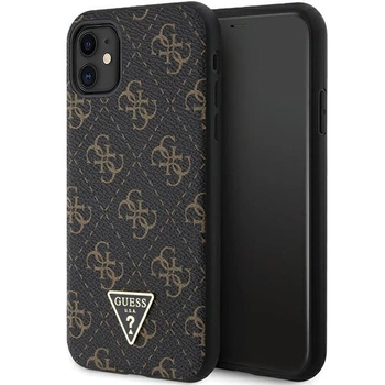 Etui Guess 4G Triangle Metal Logo na iPhone 11 / XR - czarne