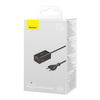 Baseus GaN3 Pro szybka ładowarka sieciowa GaN 2 x USB Typ C / 2 x USB 65W PD, QC4.0+, AFC, PPS + kabel USB Typ C - USB Typ C 1m czarny (CCGP040101)
