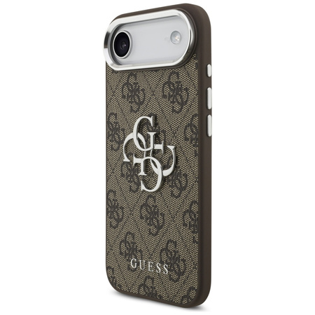 Etui Guess 4G Big 4G Classic Logo do iPhone Air brązowy srebrny