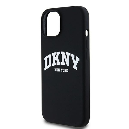 DKNY CASE DO IPHONE 15 14 13 6.1 DO MAGSAFE LIQUID SILICONE Z BIAŁYM LOGO