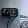 Baseus S-16 Transmiter FM Bluetooth 5.0 2x USB ładowarka samochodowa AUX MP3 TF micro SD 3,1 A czarny (CCTM-E01)