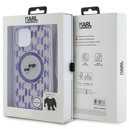 KARL LAGERFELD ETUI DO IPHONE 15 14 13 6.1 DO MAGSAFE Z MONOGRAMEM