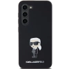 Etui Karl Lagerfeld Silicone Ikonik Metal Pin na Samsung Galaxy S23 - czarne