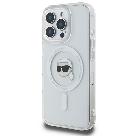 KARL LAGERFELD ETUI IML METAL KARL HEAD DO MAGSAFE DO IPHONE 16 PRO 6.3