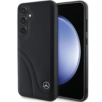 MERCEDES ETUI HARDCASE LEATHER DO SAMSUNG GALAXY S24 S921 Z FALISTYM SZWIEM