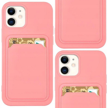 HURTEL SILIKONOWE ETUI Z KIESZONKĄ DO SAMSUNG GALAXY A12 PORTFEL Z KARTAMI