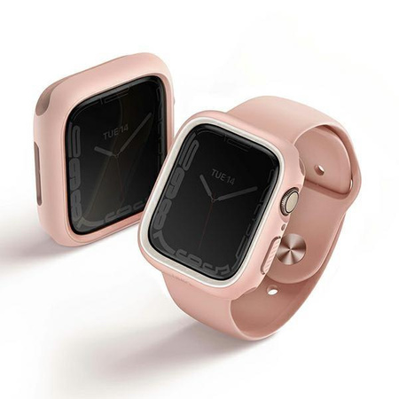 UNIQ etui Moduo Apple Watch Series 4/5/6/7/8/SE 40/41mm różowy-biały/blush-white
