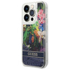 Guess GUHCP14LLFLSB iPhone 14 Pro 6,1" niebieski/blue hardcase Flower Liquid Glitter